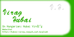 virag hubai business card